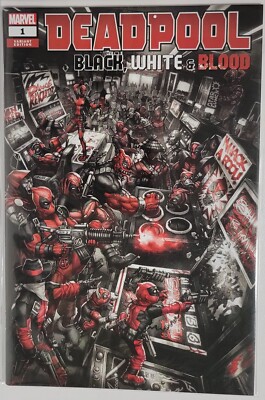 Deadpool: Black White & Blood #1 - ALAN QUAH Trade Variant  - LMT 3000