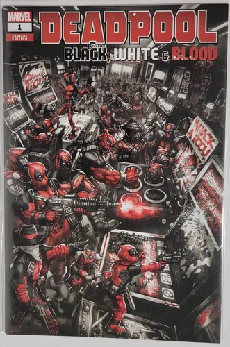 Deadpool: Black White & Blood #1 - ALAN QUAH Trade Variant  - LMT 3000