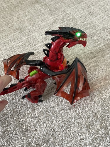 Dragon Mighty Red Megasaur Roars Dinosaur Dragon-i Toys Ltd Eyes & Stomach Light - Picture 15 of 24
