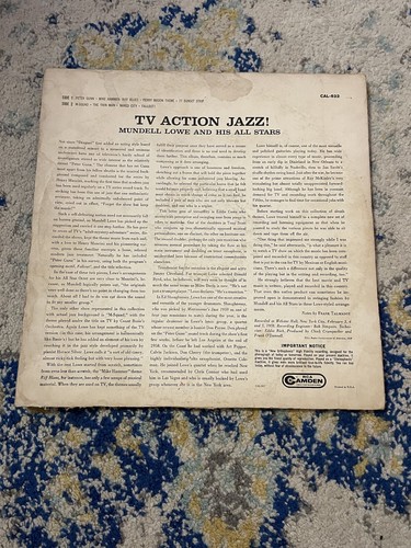 Various Artists TV Action Jazz RCA Record Album Vinyl LP - Picture 2 of 3