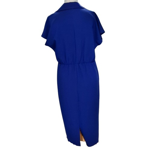 V Mujer Azul Real Madre de Novia Boda Cuello en V Mediodía Damas Vestido Talla 10-20 - Imagen 18 de 24