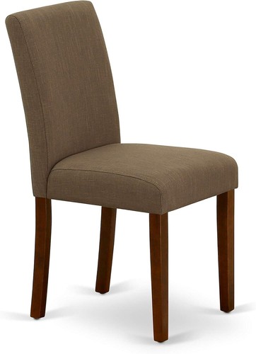 5 Piece Dining Set for 4, Round Pedestal Table & 4 Light Tan Dining Chairs - Picture 25 of 101