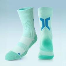 Mens Breath Basketball Everyday Running Towel Socks Sports Leisure Socks