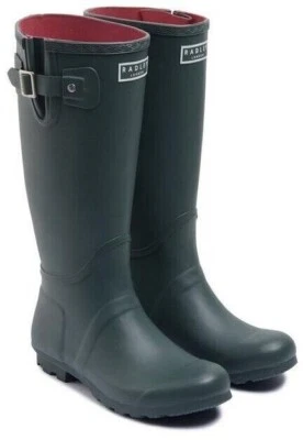 RADLEY ALBA HI WELLIES WELLINGTON BOOTS LONG MATT KHAKI UK SIZES 3-5 *RRP£85.00*