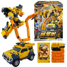 Metal Cardbot S Glover Thunder Whip Transforming Robot Off-Road Car Toy for Kids