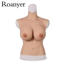 Silicone H Cup Half body Fake Breast Form false boob for Crossdresser Drag Queen