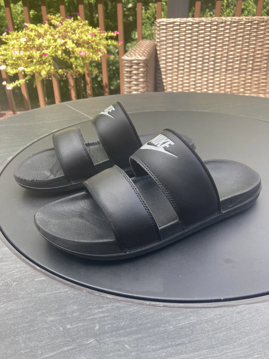 Nike duo slides clearance black