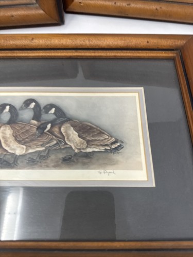 Set Of 3 Grace Feyock Signed Serigraph Limited Edition Quail & Geese Duck Prints - Picture 4 of 13