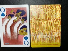 Swap Playing Card  DREAMGIRLS  Lights of Broadway  QUEEN OF CLUBS