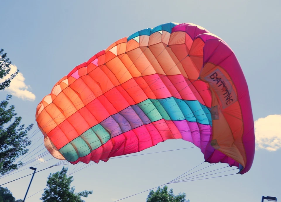 Toldo paracaídas Precision Batwing 116 - 9 celdas ZP elíptico COLORIDO Foto 3 de 4