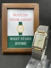 [Excellent] Vintage SEIKO DOLCE 2N20-5010 Silver Rectangle Quartz Men's JAPAN
