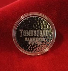 Beautiful TOMBSTONE 1 oz Hammered Silver Round, .999, Scottsdale Mint