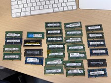 Huge Lot 28 Laptop SODIMM Memory 4GB DDR3 DDR3L DDR4 Mixed Samsung Hynix Micron