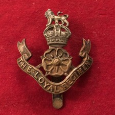 Genuine WW2 Loyal North Lancashire Regiment Cap Badge