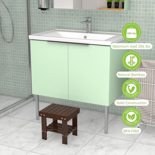 Compact Heavy Duty Wooden Step Stool - Perfect Potty Training & Household Helper - Picture 6 of 9