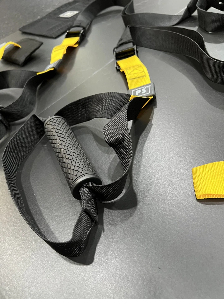 (P3) Correas de suspensión Pro, correas de entrenamiento de peso corporal, entrenamiento interior/exterior Foto 3 de 4