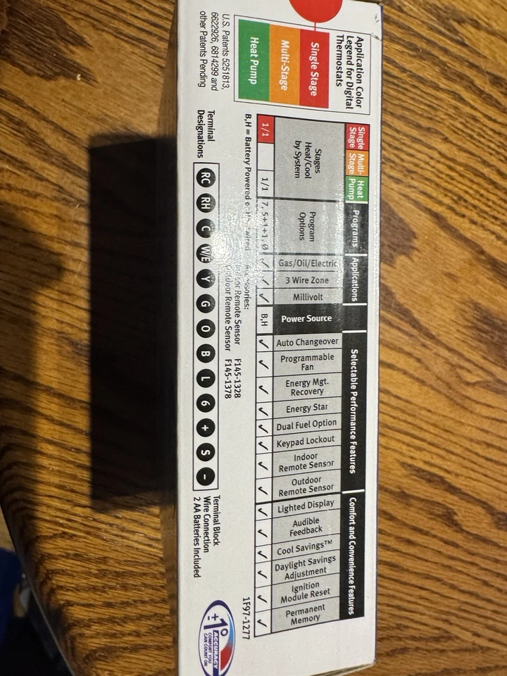 Emerson 1F97-1277 12 inch Thermostat - White - Image 2 of 4