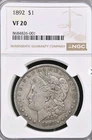 1892 P Morgan Silver Dollar VF20 Bx 1 27