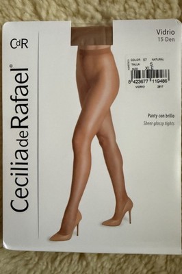 Cecilia Da Rafael Vidrio Strumpfhose 15 Den Glänzend Natural Gr. XL Neu OVP