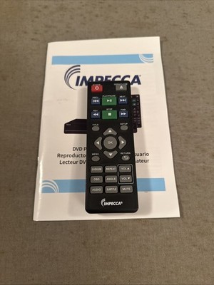 Impecca DVD/USB Player Remote Control Black Wireless OEM Replacement Controller