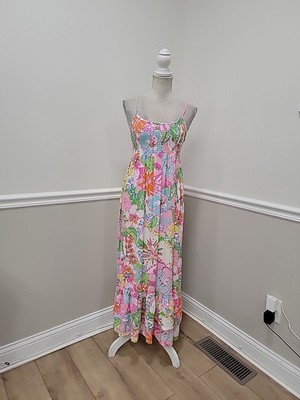 chinese dress ladies LILLY PULITZER Blue/Green/White Off the Hook Fish Maxi Children's Dres   Style Exchange Boutique PGH