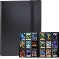 Trading Card Binder 9 Pocket, 360 Card Waterproof Folder with Top Loading Sleeve