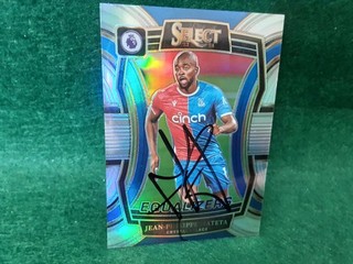 JEAN P MATETA CRYSTAL PALACE Signed Panini Select Prizm Football Trade Card