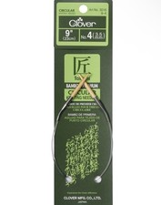 2 Pk Clover Takumi Bamboo Circular Knitting Needles 9"-Size 4/3.5mm