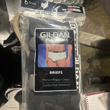 Men  s 6 Pack Gildan Platinum S/CH 28-30 Ring spun Cotton Briefs. Plush Waistband