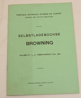 TT912: Selbstlade Büchse Browning 9mm FN Original Nachdruck