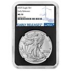 2025 $1 American Silver Eagle NGC MS70 ER Blue Label Retro Core