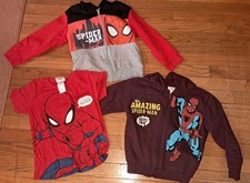Little Boys Size 6 Spiderman Zipup Hoodie Jackets  Shirt