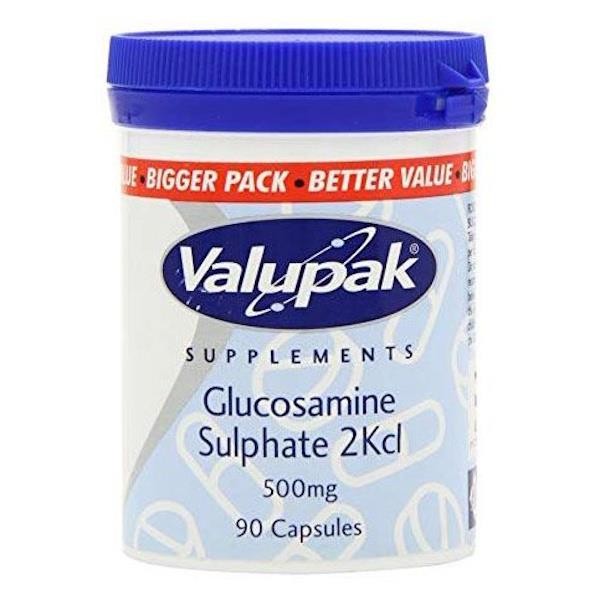 3 x Valupak Glucosamine Sulphate 500mg 90 Capsules