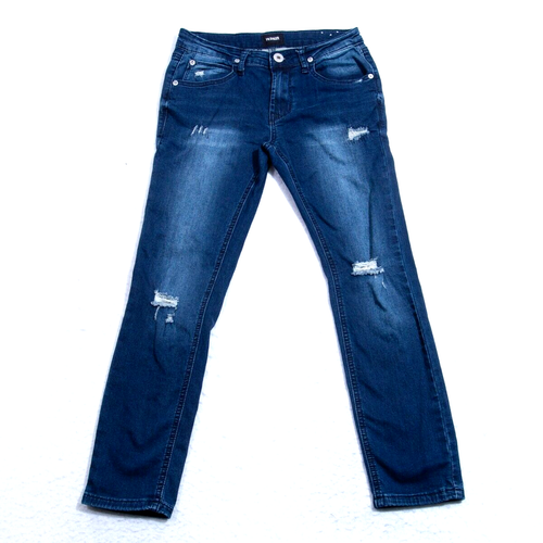 Hudson Jeans Youth Girls Size 10 (26x24 actual) Skinny Dark Blue Wash Distressed
