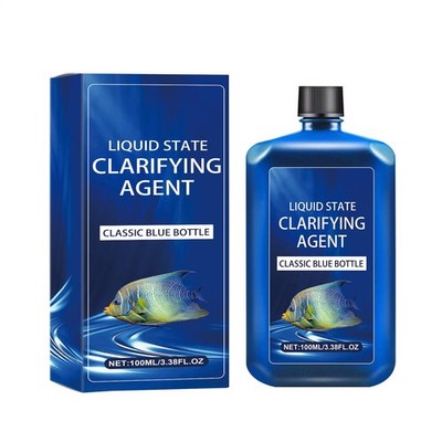Aquarium Fish Tank Cleaner Safe Water Clarifier Rapid Cleaning Aquarium Cleaner 