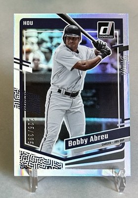 Bobby Abreu 2023 Panini Donruss #235 Career Stat Line #/395 Houston Astros