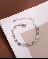 Pave Square Bracelet Zirconia Splicing Trendy Bracelet