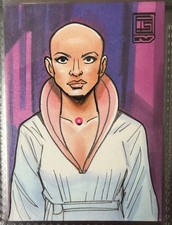 Star Trek Ilia Probe Personal Sketch Card Tim Shinn Original Art