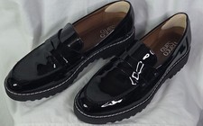 Womens Franco Sarto Cassandra Penny Loafers Patent Faux Leather Slip On Sz 7.5M