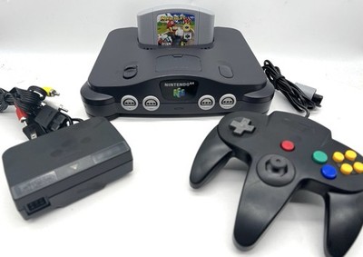 Working Vintage Nintendo N64 Console with Original Mario Kart Game *ShipsFAST