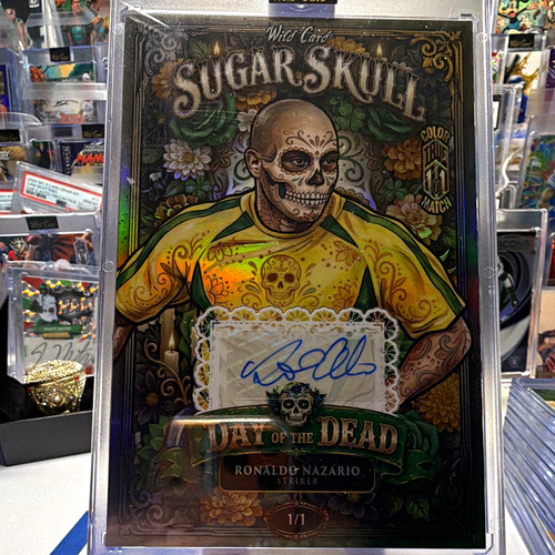 Wild Card Sugar Skull Ronaldo Nazario Auto 2026 Nat Excl Color Match True 1/1