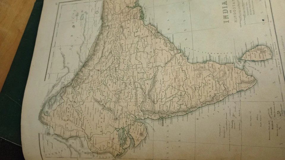 Atlas de cámaras para el pueblo de 1855 mapas antiguos de Estados Unidos Reino Unido India África Austra Foto 4 de 4