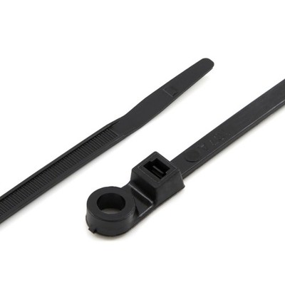 100- 14'' Zip Tie Strap Wire Harness Screw Anchor Hole Mount Base Cable Attaching