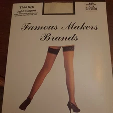 Famous Makers Brands, Thigh-Hi, Off White, Fits 81/2-11