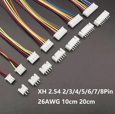 5Sets JST XH2.54 Wire Cable Connector 2-8Pin Male Female Plug 26AWG 10/20cm