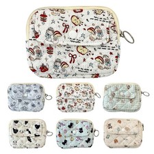 Cartoon Animals Coin Purse Portable Card Quilted Storage Bag Card Hold Q5B7 Z7I9
