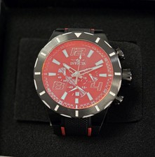 Invicta S1 Rally 52 Mm Men's Red -Quartz- Sapphire Crystal- Silcone- Model 34883