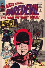 DAREDEVIL #9 (1965) 1st App Organizer & 1st Marvel "POP ART" Logo!