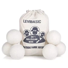 Wool Dryer Balls 6 Pack XL, 3 Genuine New Zealand Wool to Core, 100% Organic...