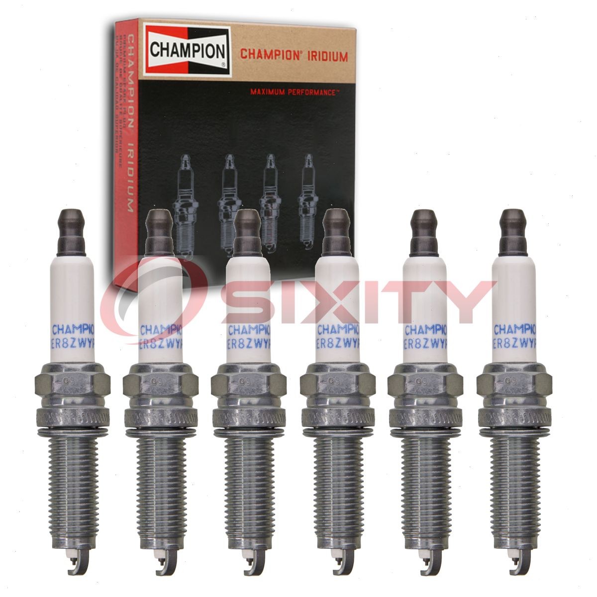 6 pc Champion Iridium Spark Plugs for 2019 Honda Passport 3.5L V6 Ignition qu